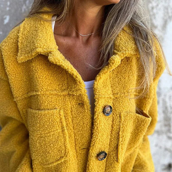 Amayah Veste Teddy – Effet Polaire, Confort et Style pour un Look Tendance