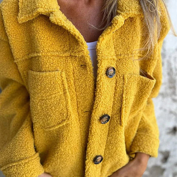 Amayah Veste Teddy – Effet Polaire, Confort et Style pour un Look Tendance