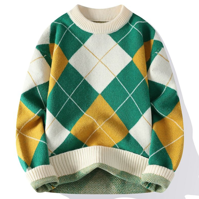 Maglione da uomo Presley: elegante maglia autunnale con motivo moderno