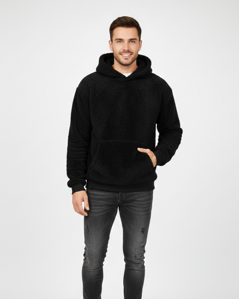 Kila Hoodie Fluffy Unisexe – Sweat Ultra-Doux Léger et Chaud avec Poche Kangourou