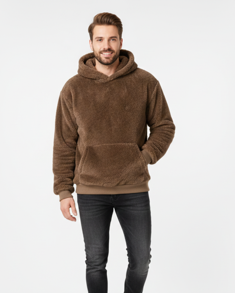 Kila Hoodie Fluffy Unisexe – Sweat Ultra-Doux Léger et Chaud avec Poche Kangourou