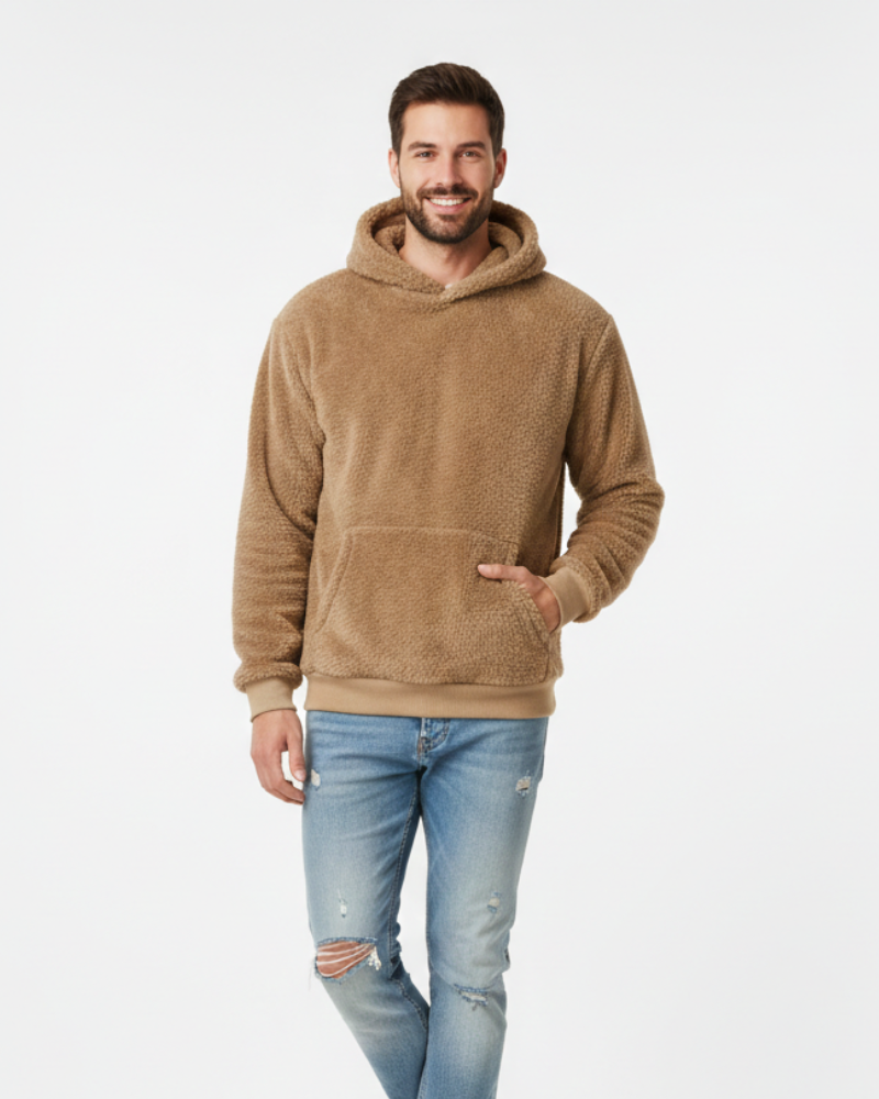 Kila Hoodie Fluffy Unisexe – Sweat Ultra-Doux Léger et Chaud avec Poche Kangourou
