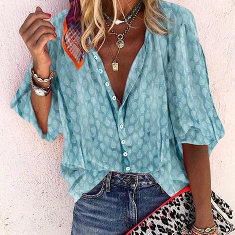 Blouse d’Été Femme Billie – Chemise Légère & Respirante avec Coupe Élégante pour Jours Chauds