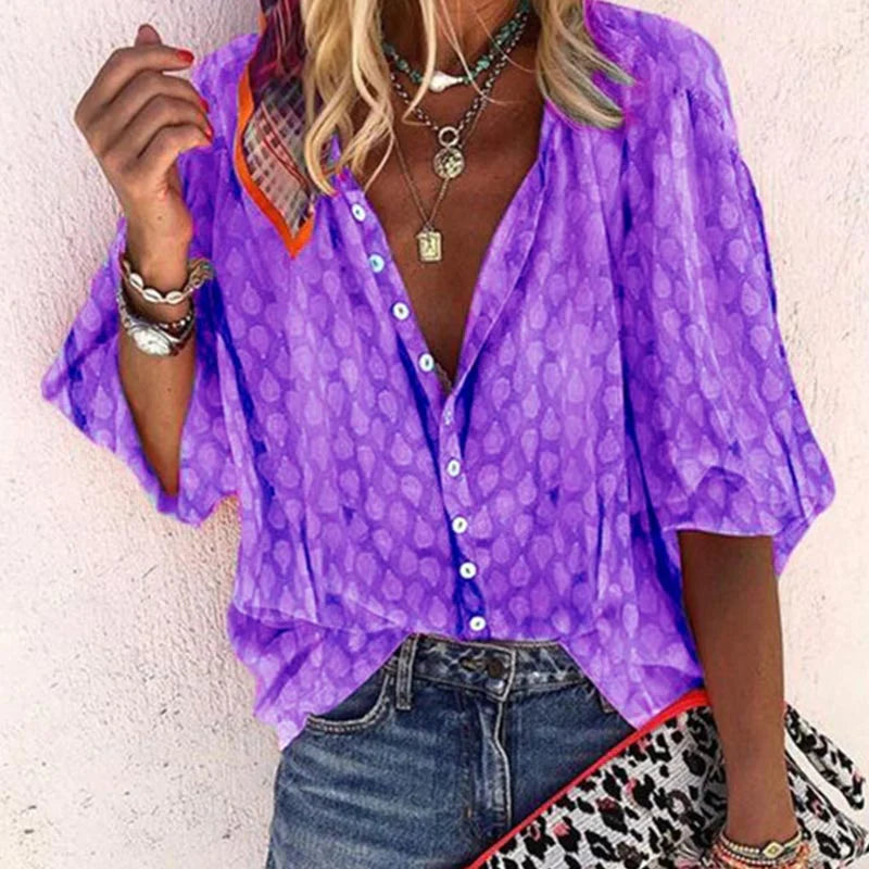 Blouse d’Été Femme Billie – Chemise Légère & Respirante avec Coupe Élégante pour Jours Chauds
