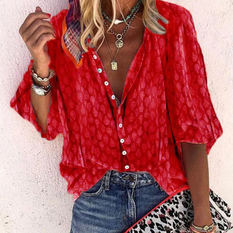 Blouse d’Été Femme Billie – Chemise Légère & Respirante avec Coupe Élégante pour Jours Chauds