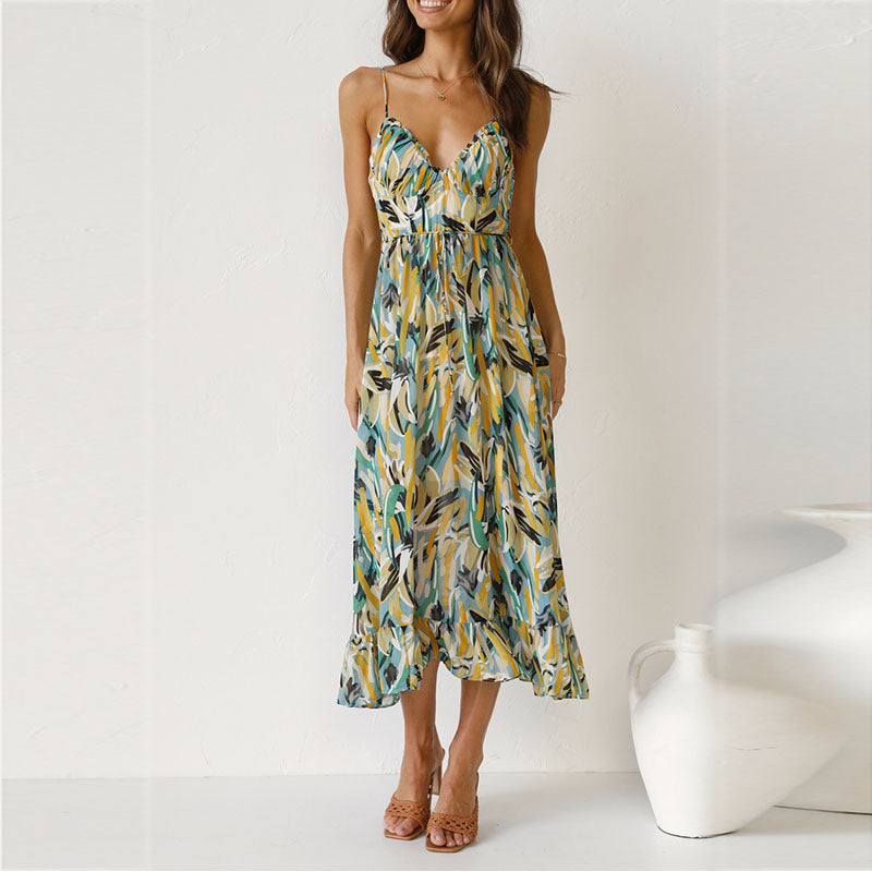 Robe Femme Leah – Robe Midi Élégante avec Coupe Confortable pour Soirée & Dîner