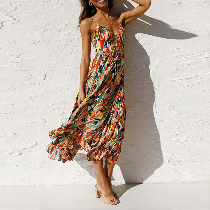 Robe Femme Leah – Robe Midi Élégante avec Coupe Confortable pour Soirée & Dîner