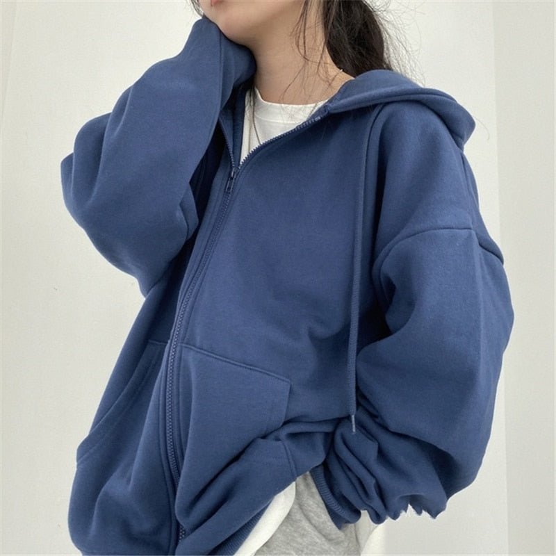 Dalia Veste à Capuche Oversize Femme – Coupe légère et décontractée avec poches pratiques