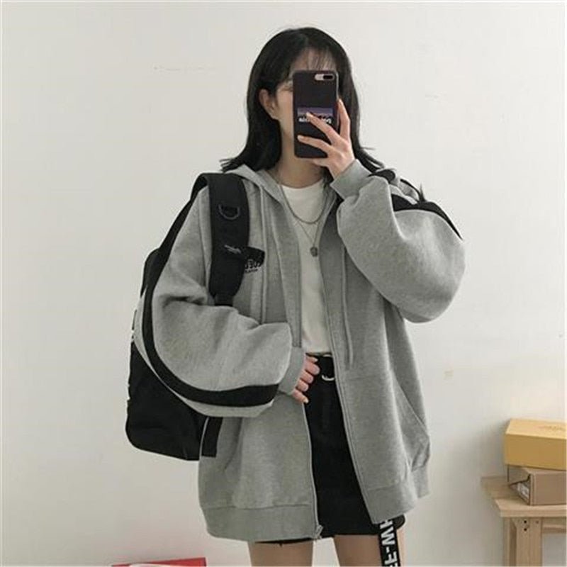 Giacca da donna Ayleen – Giacca oversize con cappuccio e tasche, stile moderno e confortevole