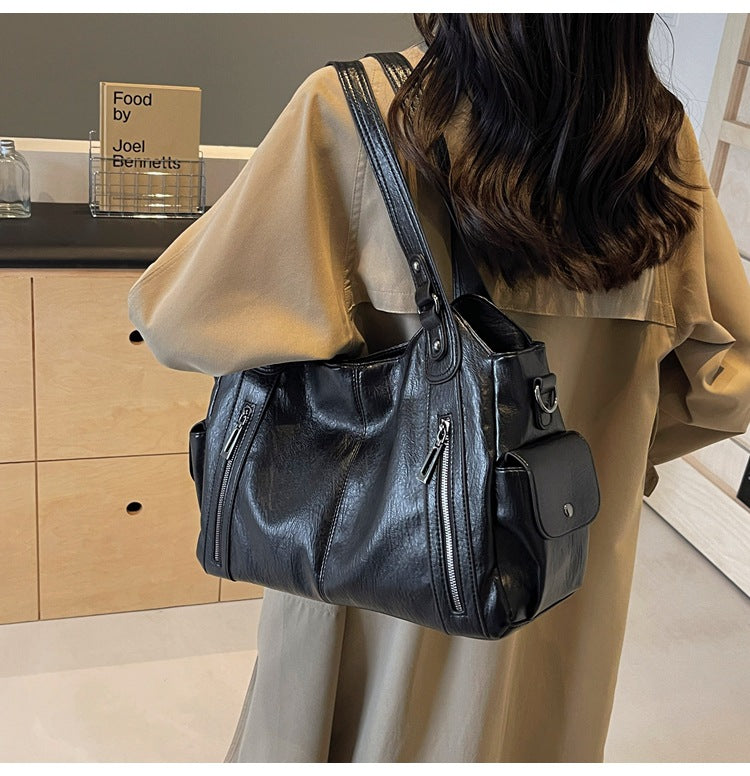 Clara Sac à Main Femme – Sac en Cuir Élégant avec Compartiments Spacieux & Détails Zippés