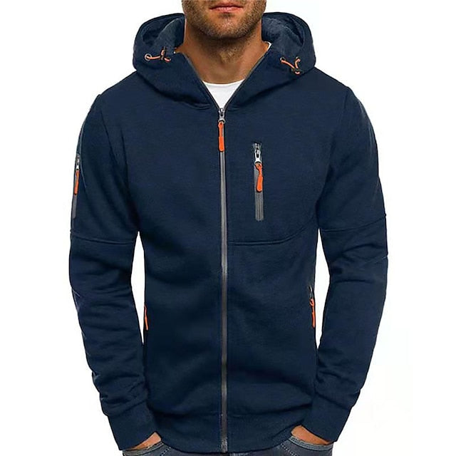 Felpa con cappuccio da uomo Jaron: comoda e versatile felpa con cappuccio in cotone dallo stile moderno