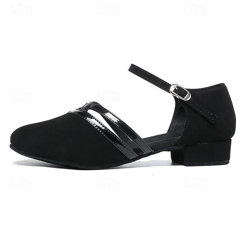 Zeline Chaussures de Danse Femme – Sandales Latin & Ballroom Confortables avec Talon Stable