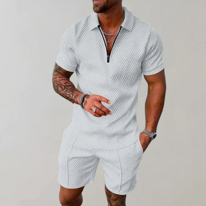 Completo estivo da uomo Oliver - Cotone e lino traspiranti, comfort leggero ed elegante