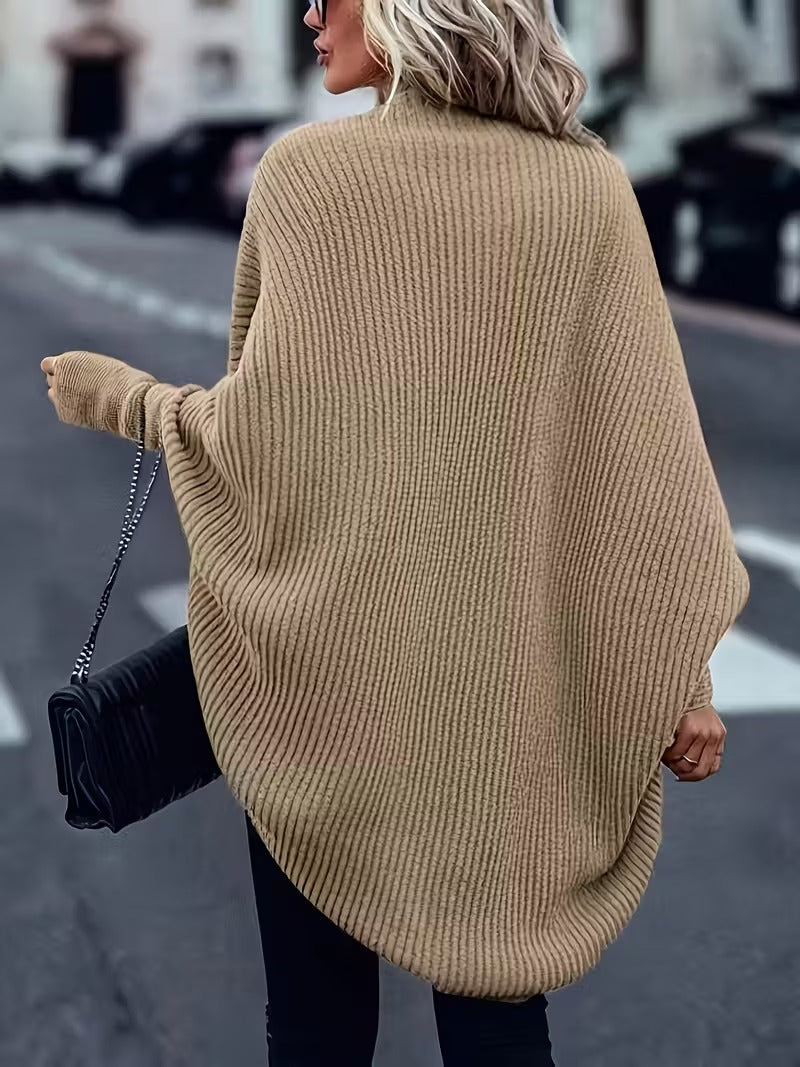 Madison Cardigan Tricoté Oversize pro ženy – Měkká zimní vrstva s volným střihem a předním rozparkem